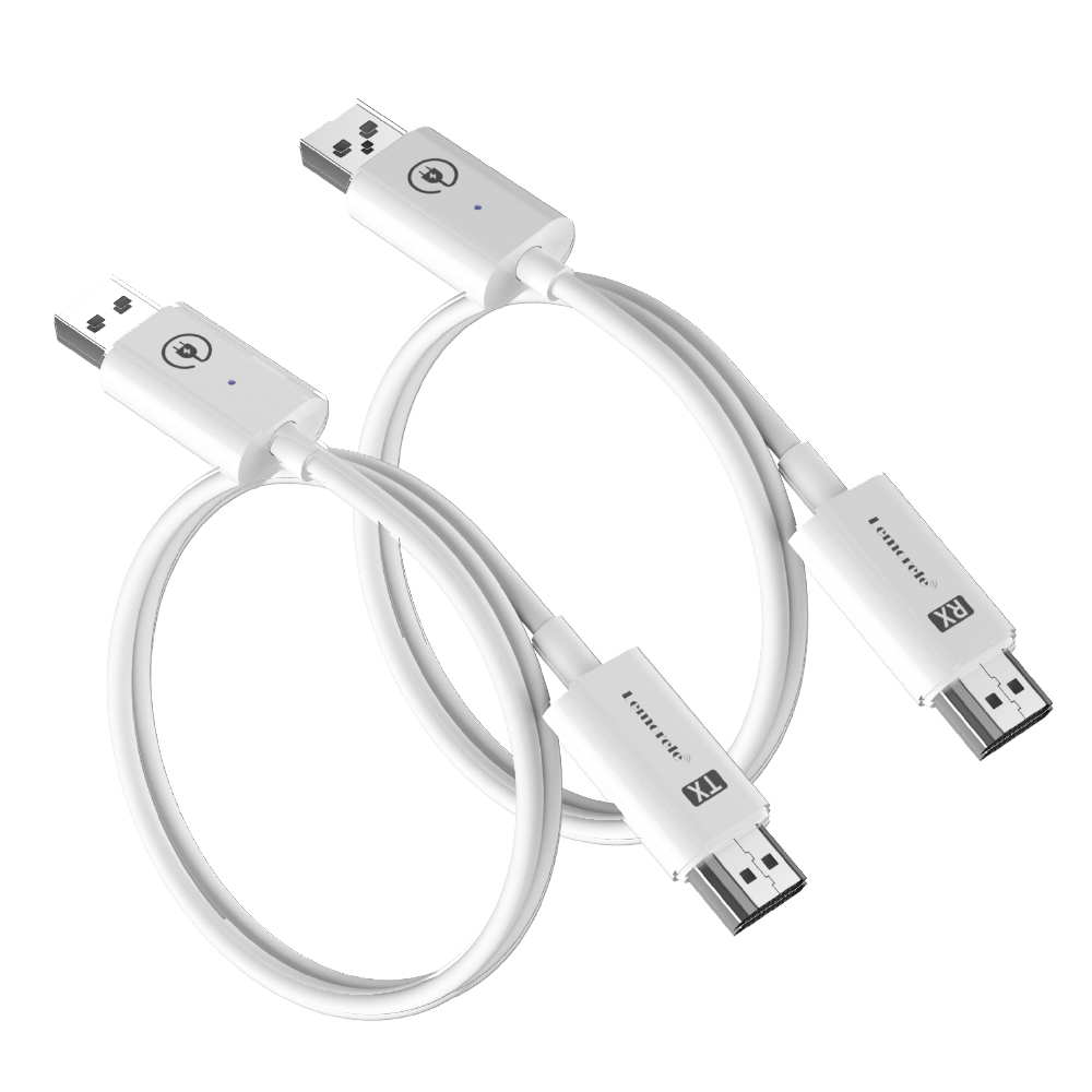 Lemorele HDMI 무선 송신기 수신기 164FT/50M 5G/2.4G 50M 연장 어댑터 동글 키트 46,740원