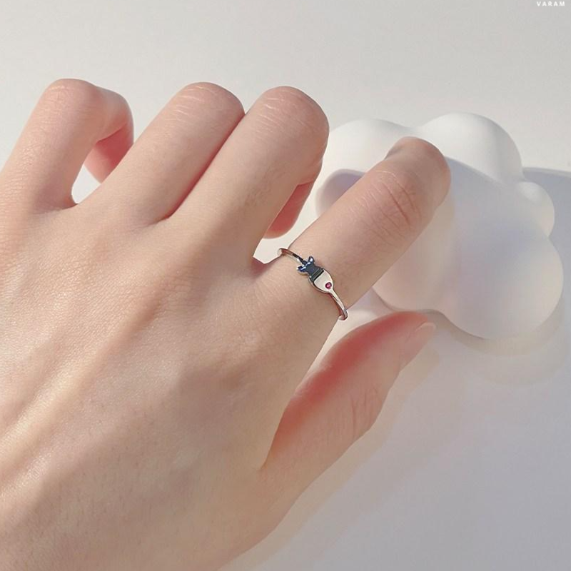 VARAM 스왈 탄생석 행운 물고기반지, 실버색상 써지컬316L스틸 12,900원