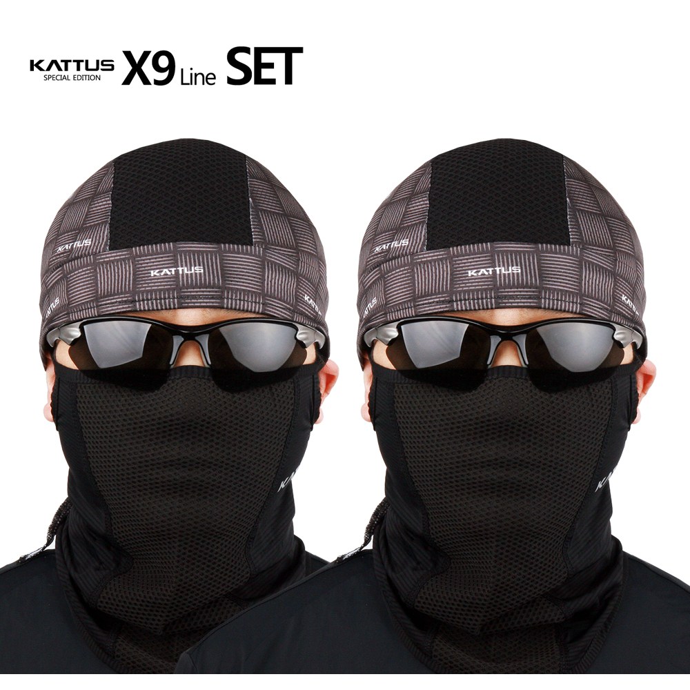 카투스 여름용 쪽모자 냉감마스크 세트구성 냉감소재 자전거 모자 쪽모자 조각모 스컬캡 사이클모자, 블랙 2세트, 1개 47,900원