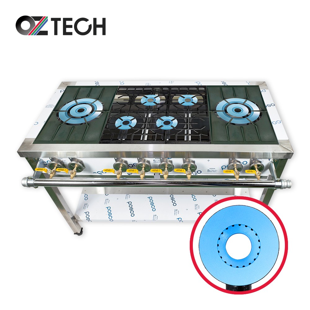 오즈테크 업소용 가스렌지 원형+일반상판 1200렌지 22-14화구 2세대 세라믹 간택기 LPG LNG(도시가스) 683,600원