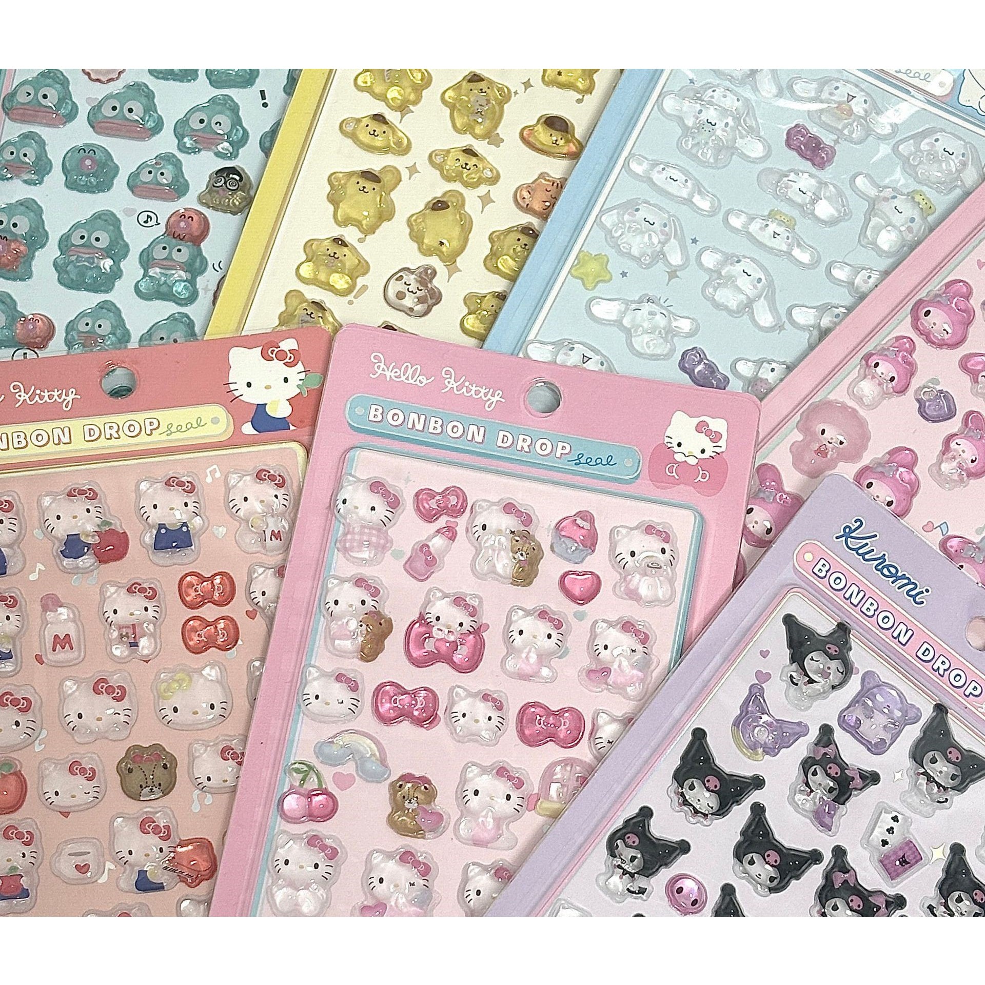 고고다 산리오 3D 입체 스티커 7종 세트 헬로키티/마이멜로디/시나모롤/쿠로미/한교동, 7장, 산리오 입체스티커 세트 20,800원