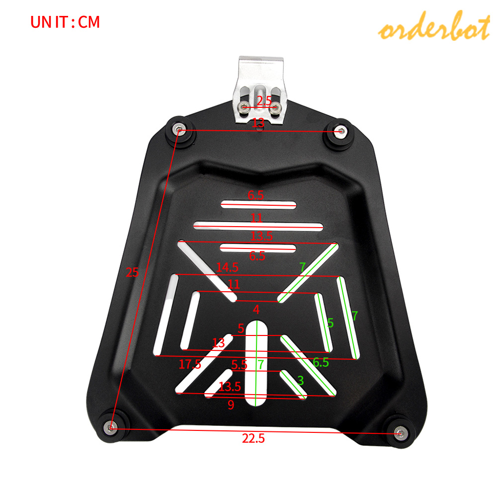 오더봇 알루미늄 탑박스 플레이트 타사 호환 가능 45L,55L,65L,80L, 1개 34,000원