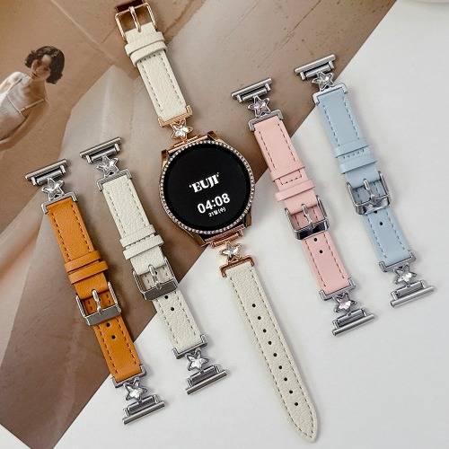 갤럭시워치 가죽 스트랩 스타 별 큐빅 레더 갤워치 8 7 6 5 4 클래식 FE 액티브 1 2 24,900원