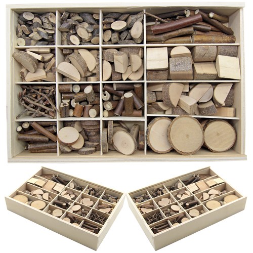 attizone 천연나무조각 세트 - 3종 만들기재료 공예공작 나무재료 22,000원