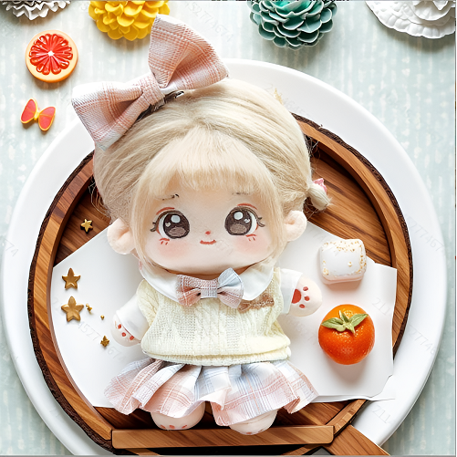 모카돌 20cm솜인형옷 핑크 블루 스쿨룩 12,800원