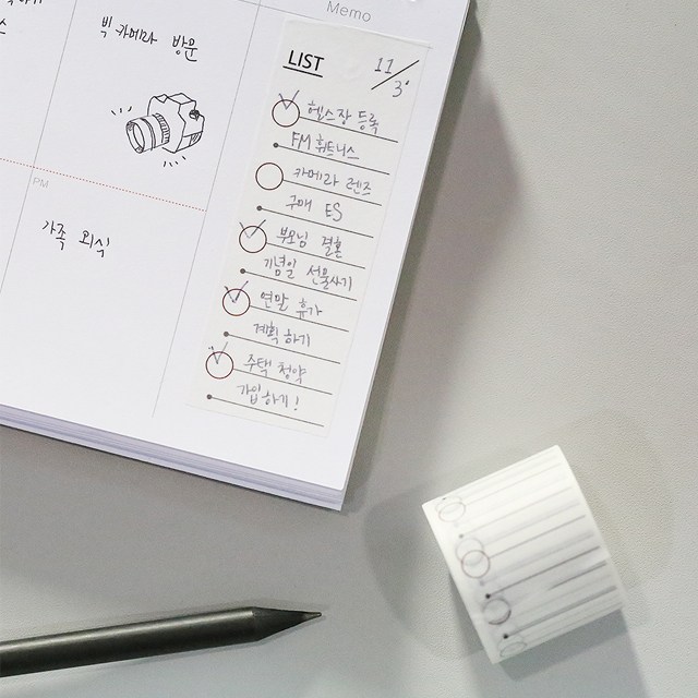 모모마테 나만의 리스트 마스킹테이프, 단품 3,200원