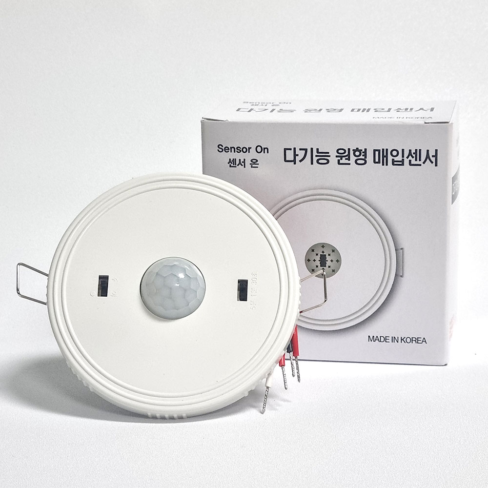 다기능센서 매입형 재실감지기 인체감지센서 동작감지센서 센서온, 1개 11,000원