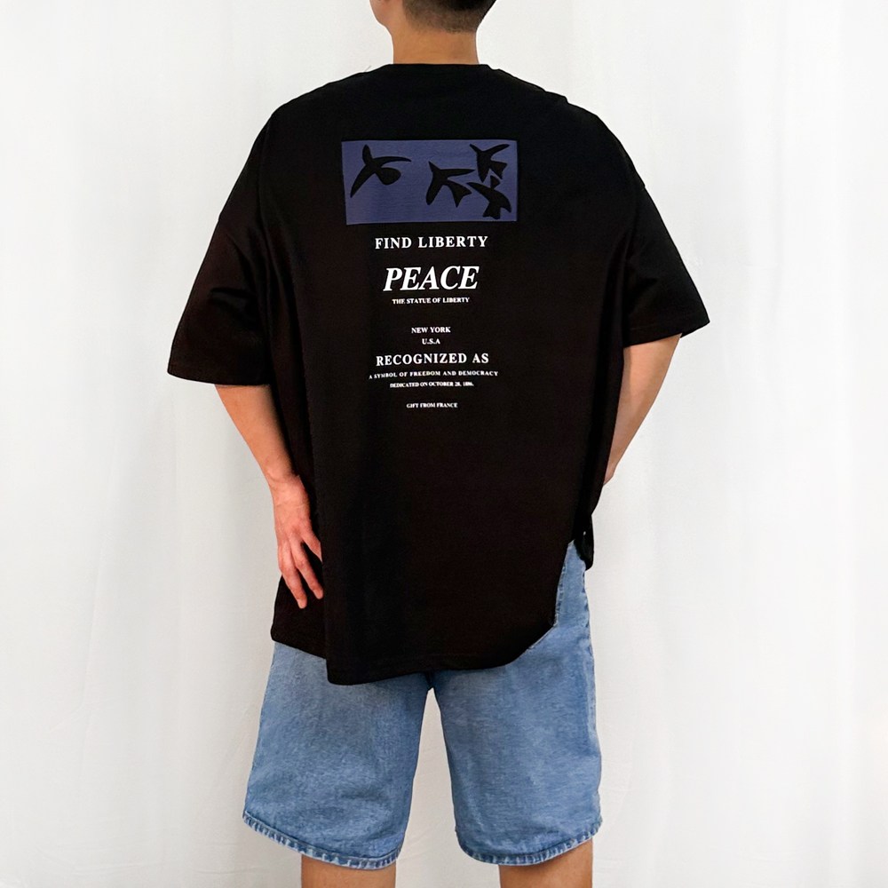 [마이빅스타일] 리버티 오버핏 반팔티 5XL 3 COLOR 국내생산 빅사이즈 루즈핏 남여공용 티셔츠 18,700원