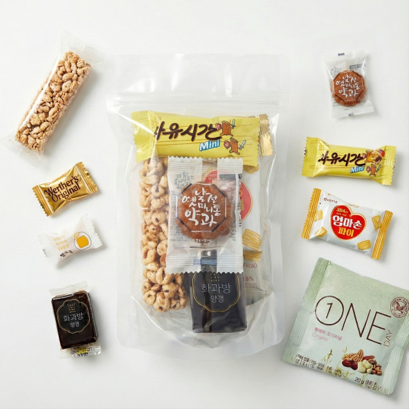 [선물.Dream]소포장 단체간식 여행 등산 동호회 답례품 간식꾸러미, 10개, 8종 36,900원