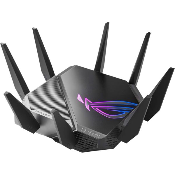 공유기 라우터 TV 오피스텔 ASUS ROG Rapture GT-AXE11000 트라이밴드 WiFi 6E 확장 게이밍 6GHz 밴드 25G 포트 3단계 게임 가속 VPN 퓨전 417,500원