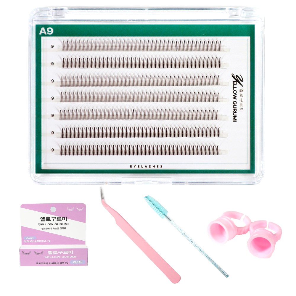 부분 가닥 인조 속눈썹 풀세트 280pcs 대용량 연장 아이돌 아이래쉬 A형 7줄 9mm 7,800원