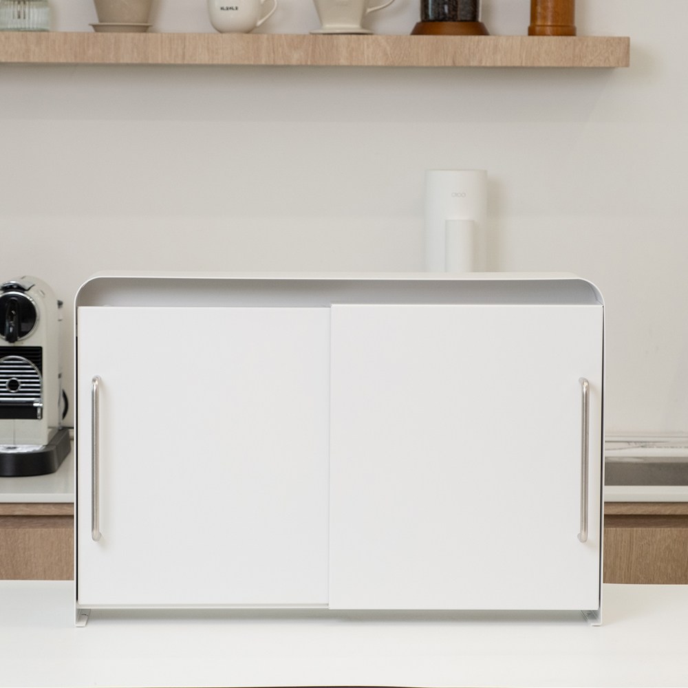 마치 슬라이딩 철제 수납장 조미료 양념통 선반, 화이트, 1개 58,900원