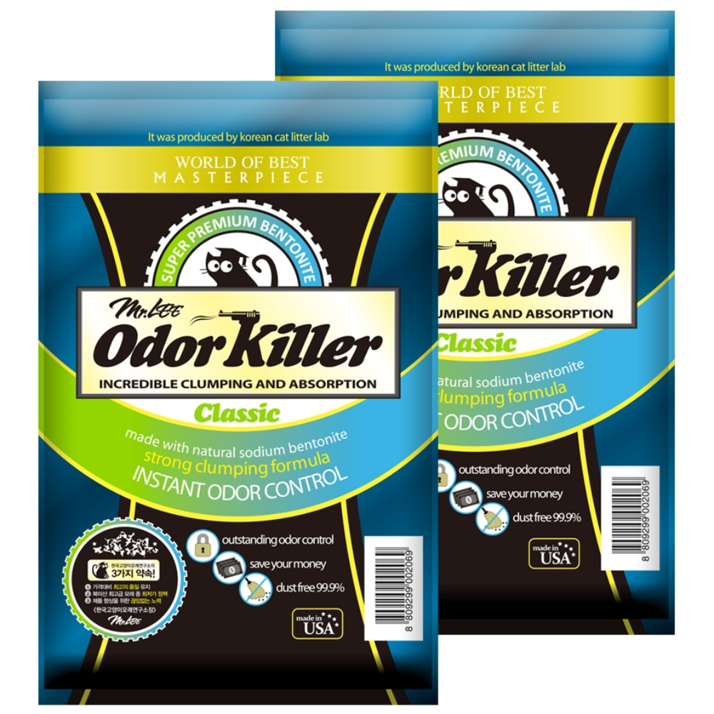 미스터리 오더킬러 클래식 벤토나이트 고양이 모래, 9kg, 2개, 무향 38,620원