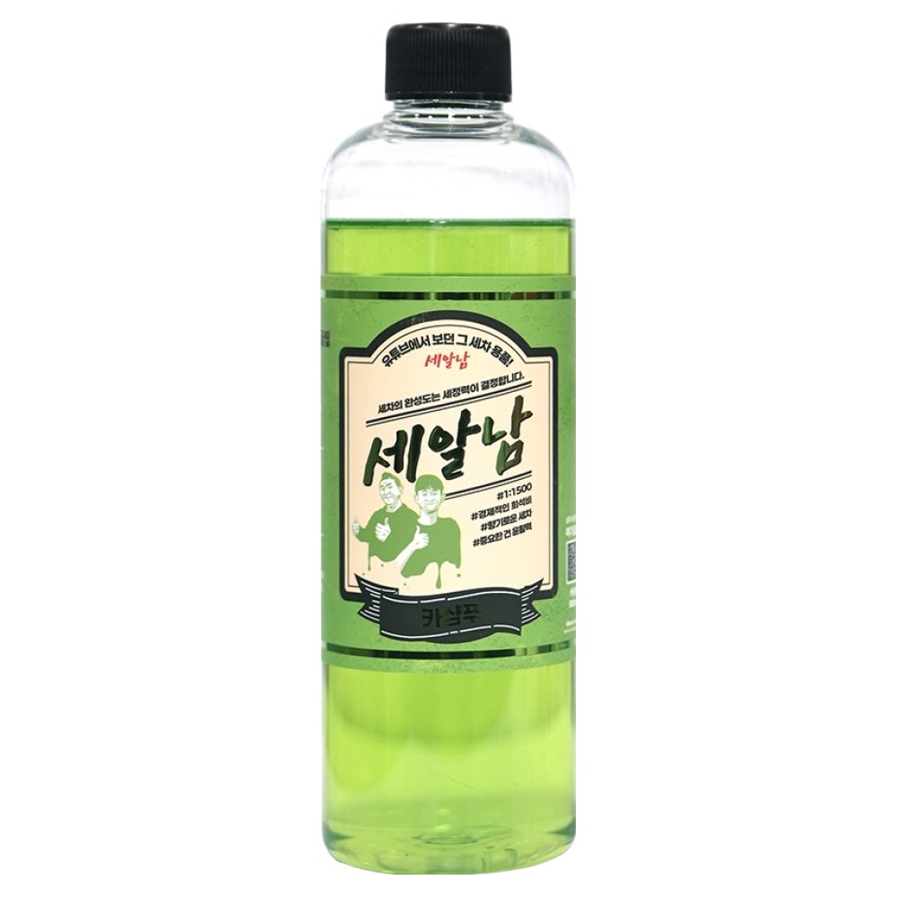 세알남 중성 버킷 세차 카샴푸, 500ml, 1개 15,300원
