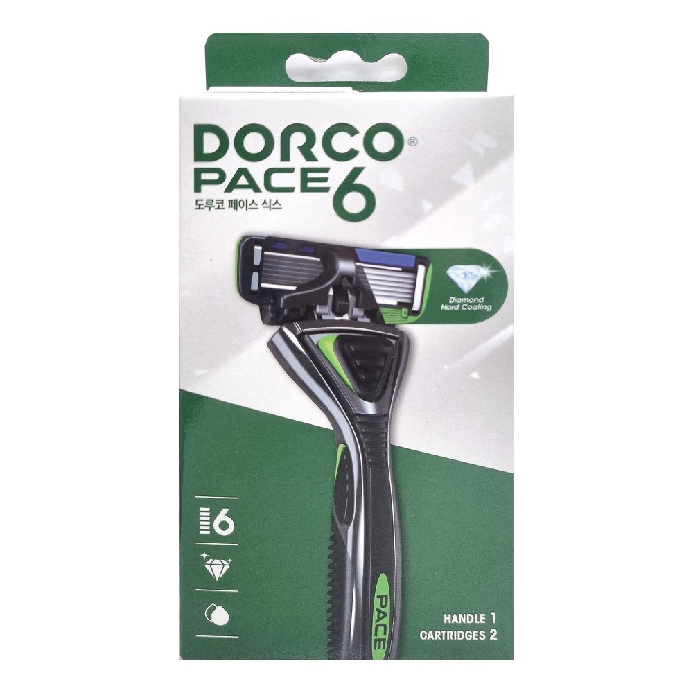도루코 PACE6 면도기 2UP (기1개 + 날2개), 1개 12,950원