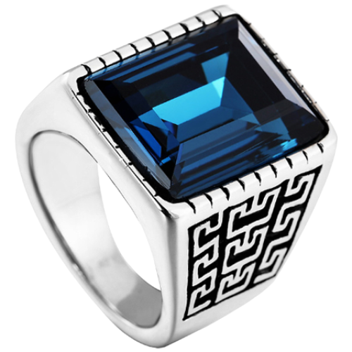 볼던 MR1169 남자 여자 써지컬 스틸 큐빅 빅 사각 패션 반지 32,000원