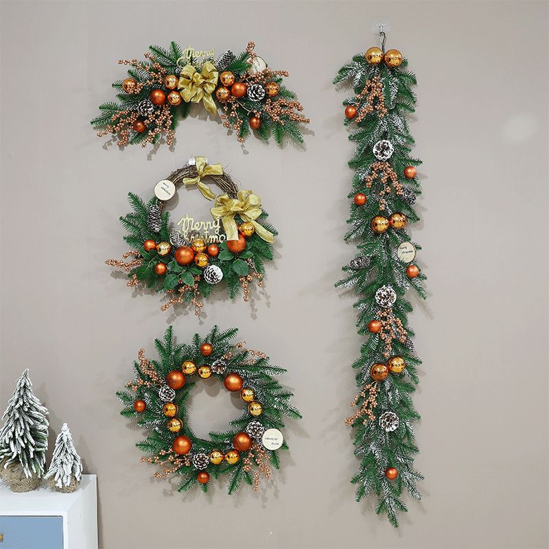 Hyades 크리스마스 장식 리스 전구 포함 가랜드 조명 세트, D타입, 1개 102,900원