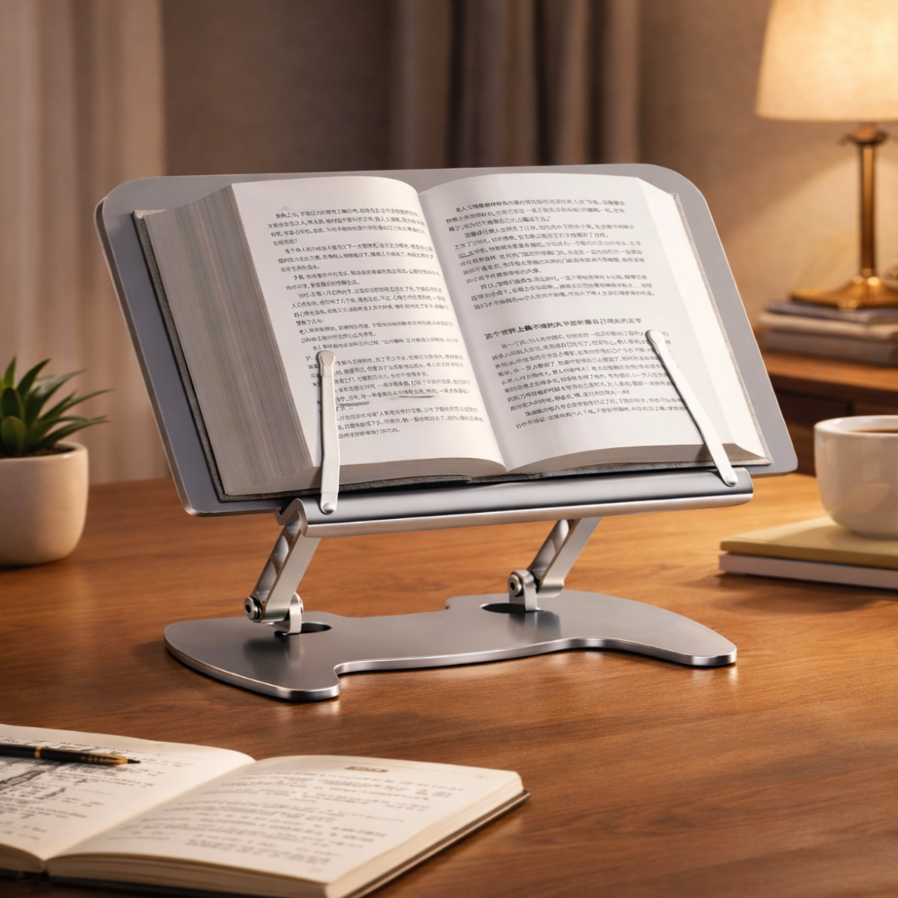 인즈홈 앉은 높이 맞게 조절가능한 목편한 접이식 독서대, 실버 21,900원