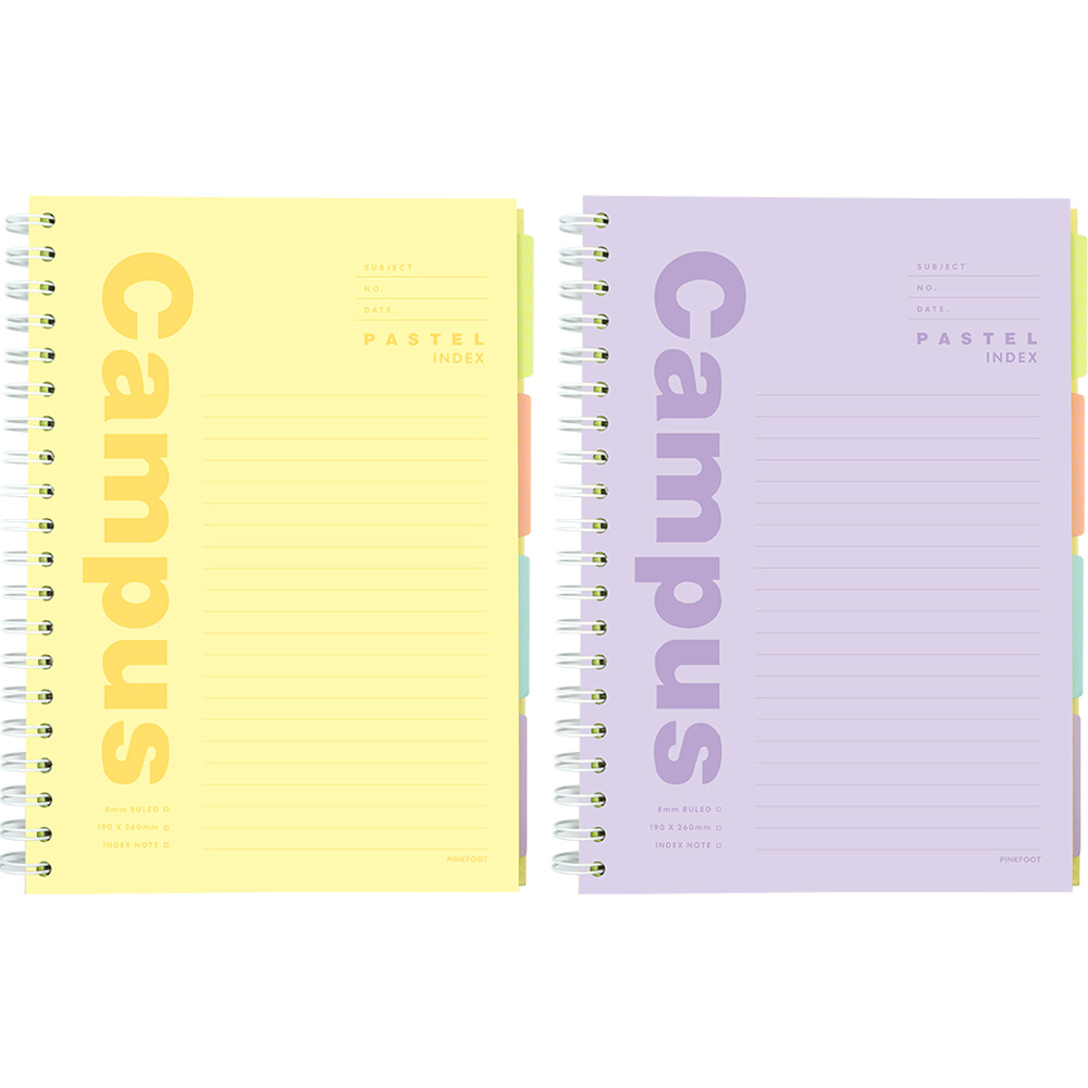 핑크풋 8000 파스텔 캠퍼스 인덱스 노트 2종 세트 9,250원