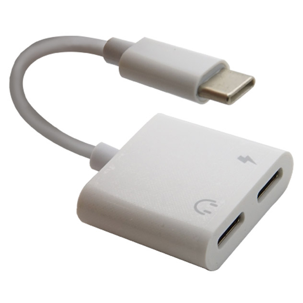 컴스 USB 3.1 Type C 오디오 젠더 C타입 to 듀얼 C타입 이어폰충전 이어폰 젠더 6,350원