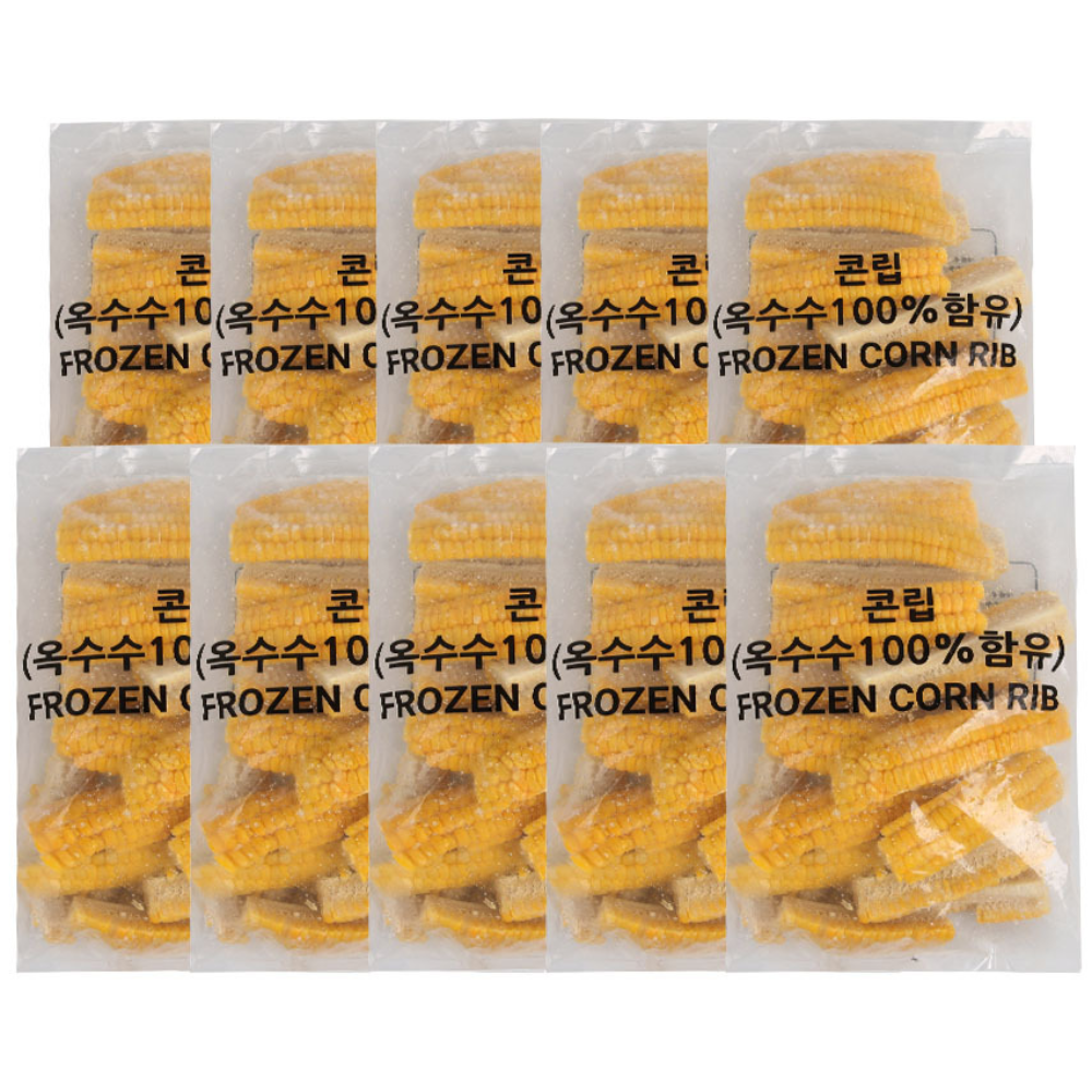 산들네이처 콘립 냉동 콘립 냉동옥수수 캠핑음식 캠핑요리 10kg (1kg x 10봉), 10개, 1kg 54,400원