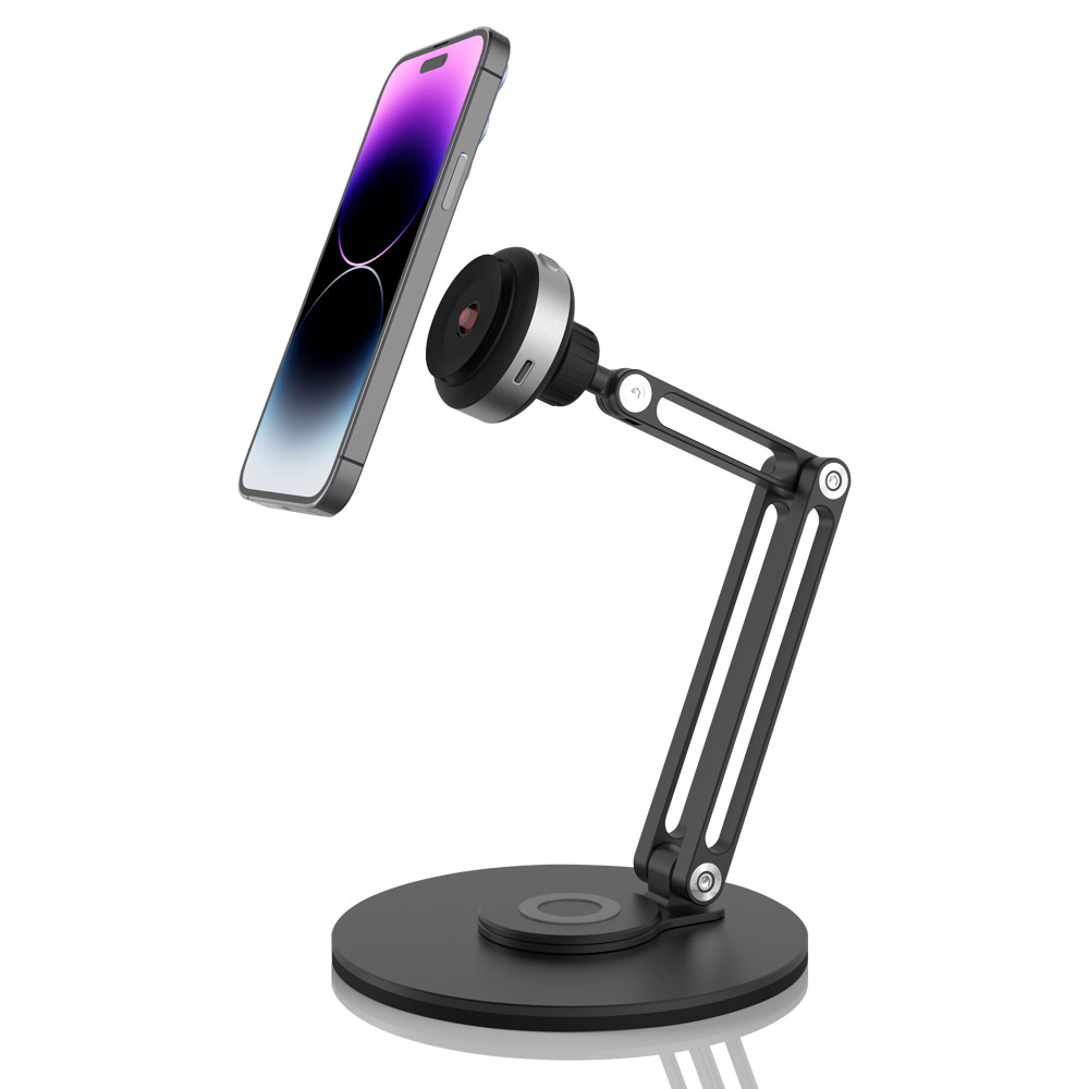 핸디핸드 편리한 전동 흡착 휴대폰 핸드폰 스마트폰 알루미늄 태블릿 거치대, 1개 46,800원