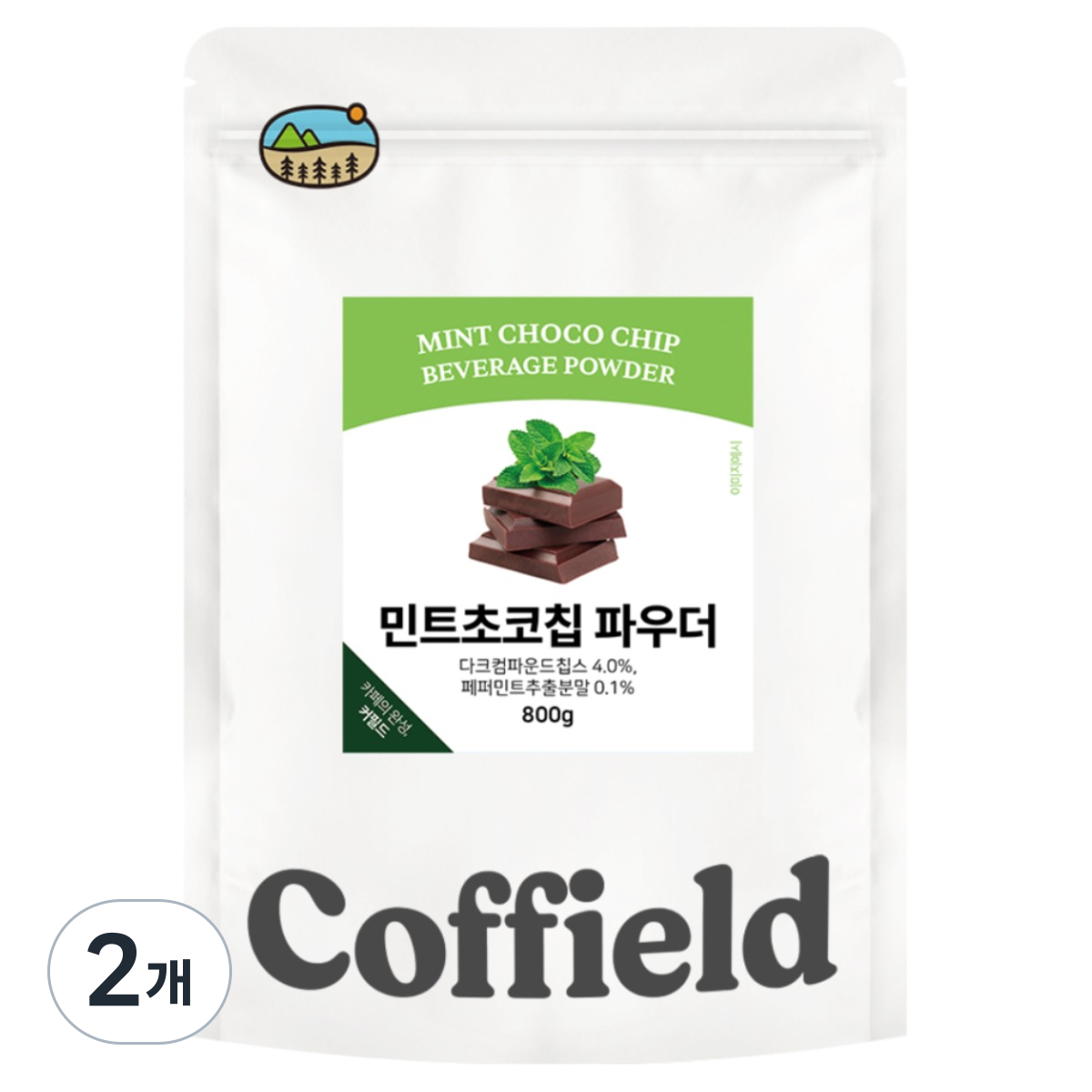 커필드 민트초코칩 파우더, 1개입, 800g, 2개 18,400원