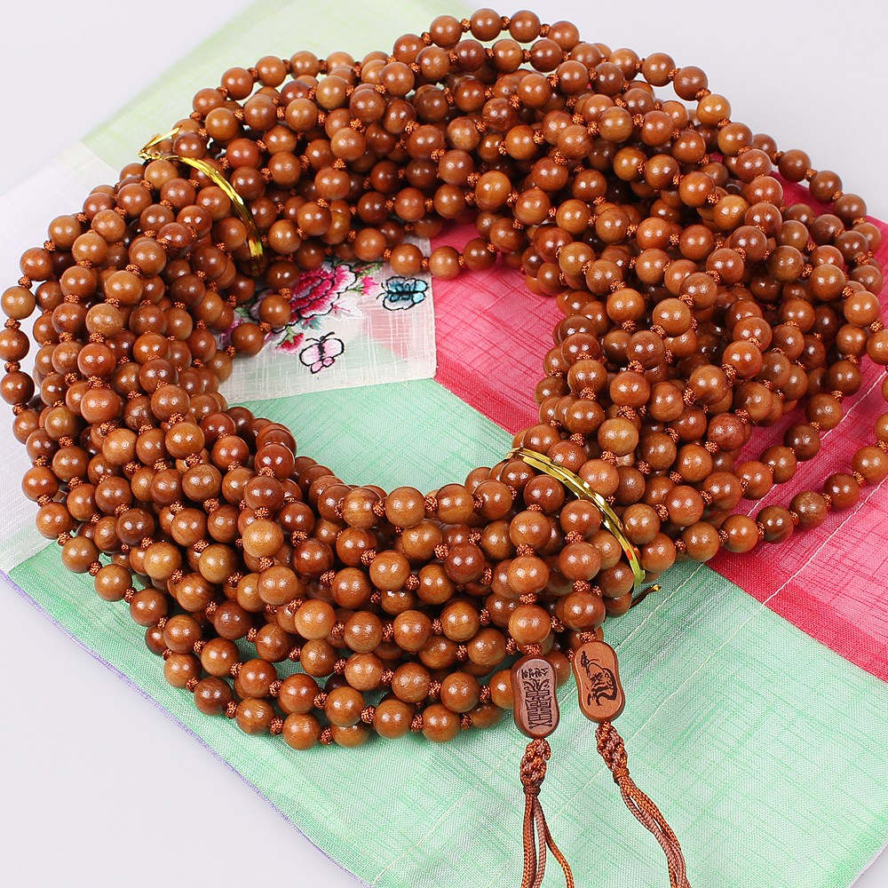 불교나라 대추나무 소원성취 옴자 매듭 천주-8MM 80,000원