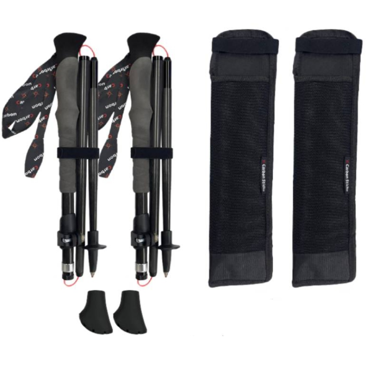 [엑스카본] MX-2 초미니 카본 등산스틱 5단 접이식 초경량 손목스트랩 2개 1세트 + 케이스 98,840원