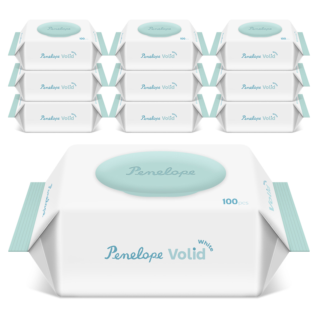 페넬로페 볼리드 화이트 저자극 아기물티슈 캡형 13,900원