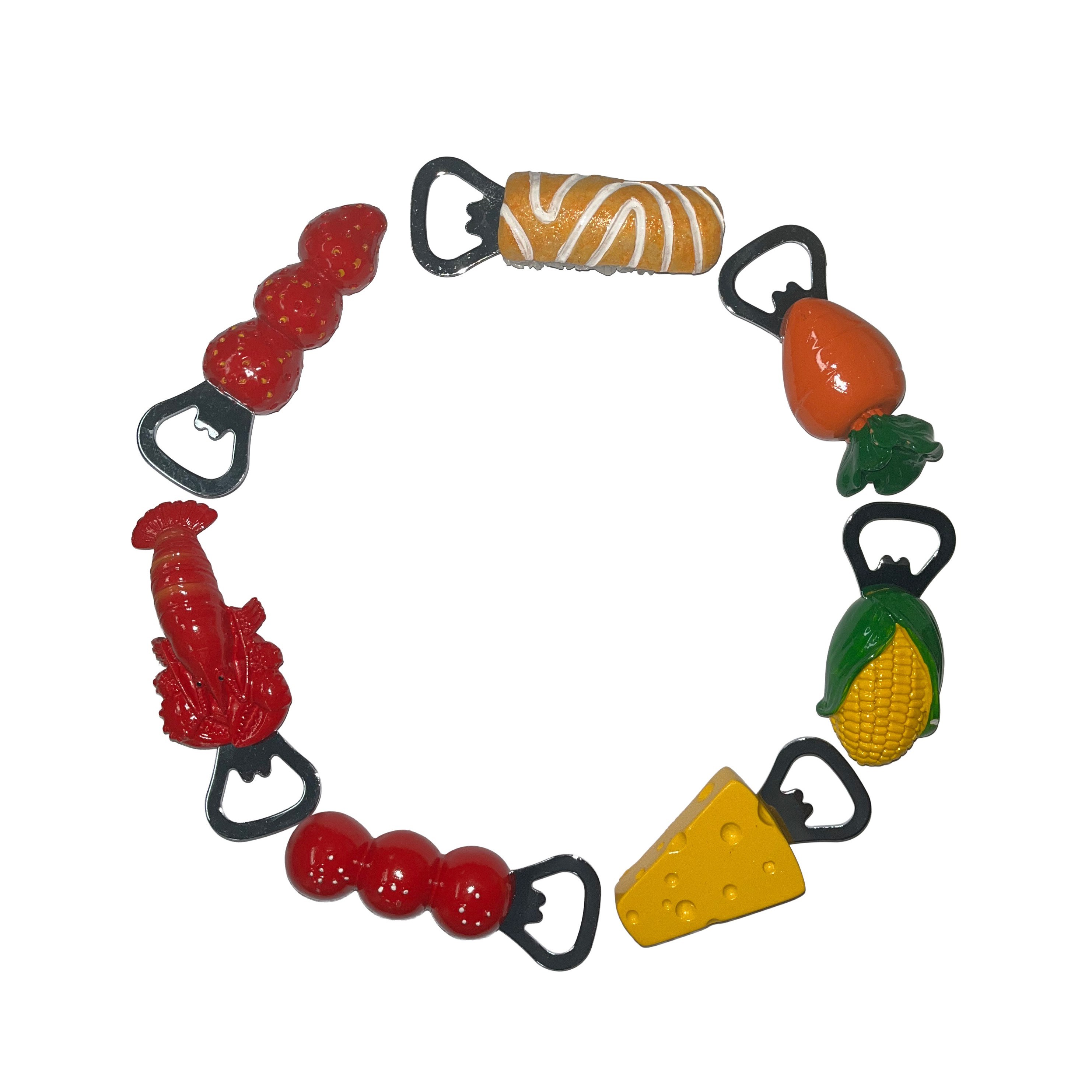 [프로덕트피알] 냉장고 자석 병따개 음식 푸드 미니어처 인테리어 집들이 오프너, 1개, 치즈 3,900원