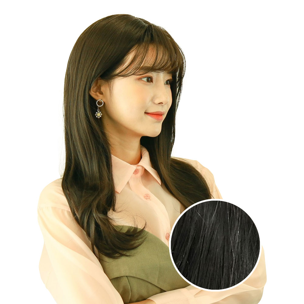 가발매니아 여자 통가발 인디C컬, 내츄럴블랙, 1개 58,790원