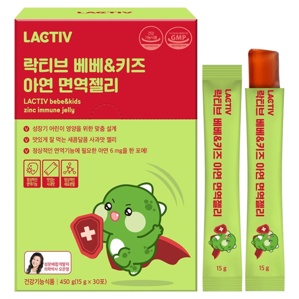 락티브 베베&키즈 아연 면역젤리 450g, 30회분, 1개 30,650원