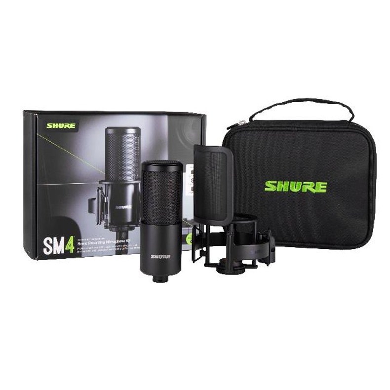 SHURE SM4 KIT 슈어 보컬용 유선 컨덴서 마이크 키트 498,520원