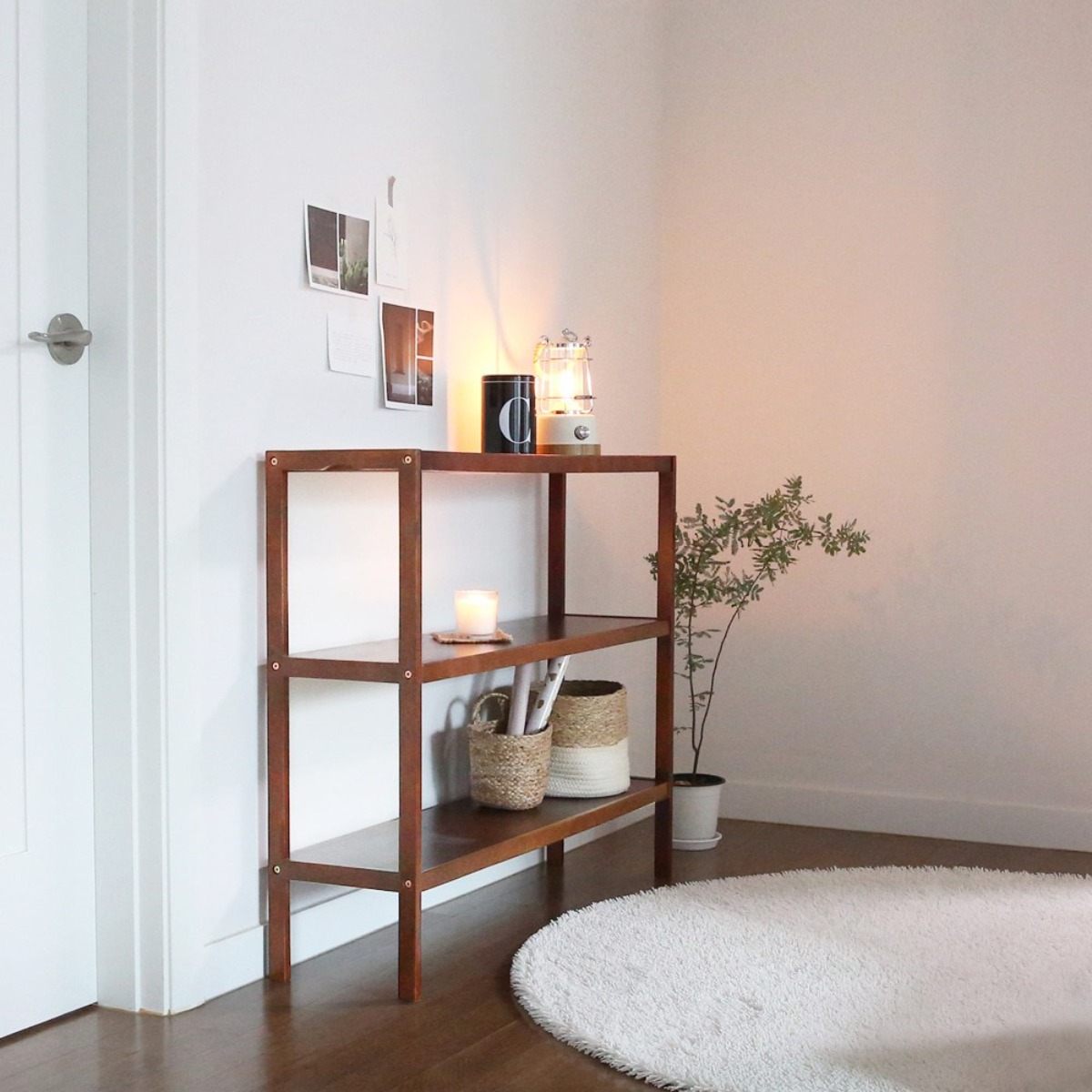 벤트리 브라운 원목 3단 벤치선반 3size 화분선반 다육이선반, 100cm (가로) 89,000원