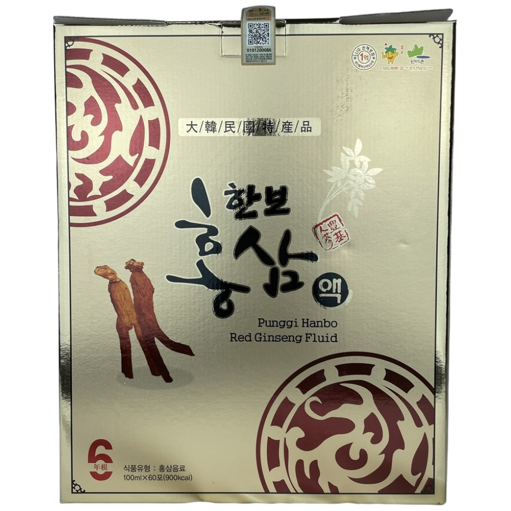 6년근 홍삼 프리미엄 무가당 홍삼달임액 60포 100ml/팩 한달분 풍기인삼시장 한보인삼사, 60개, 100ml 182,890원