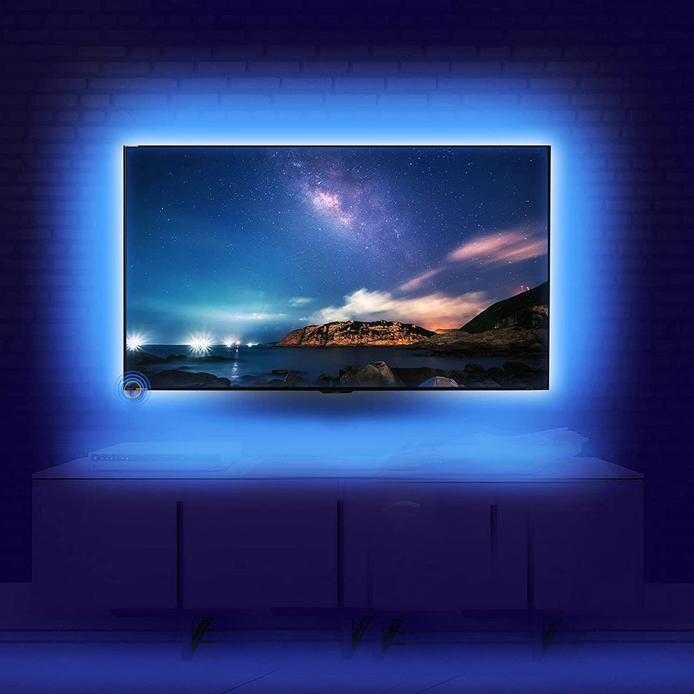 TV 모니터용 백라이트 간접 조명 LED 스트랩 바 1M/5M 다양한 색상 무드등, 1개 11,200원