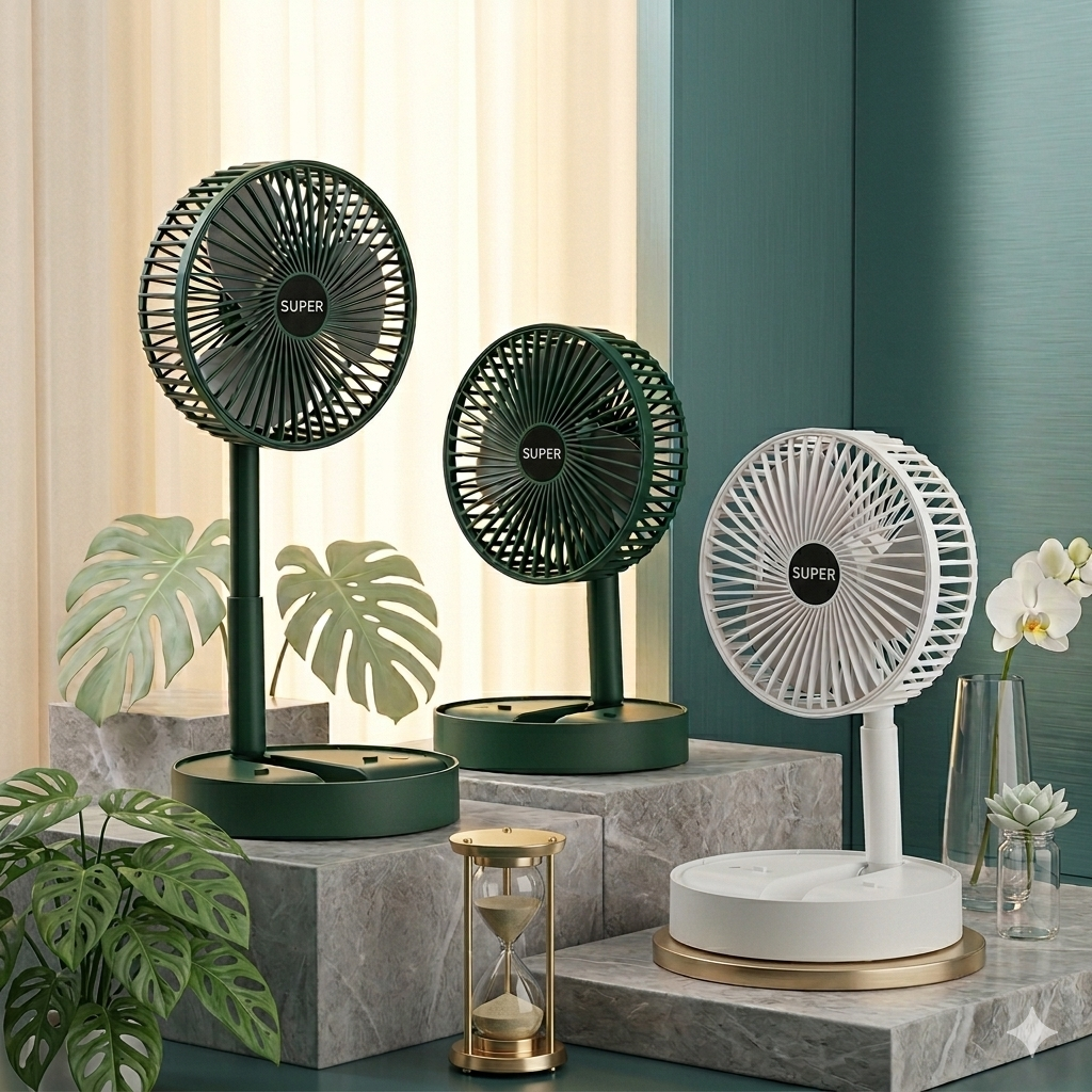 무선충전식 탁상용 미니선풍기, 그린, 단일상품 13,800원