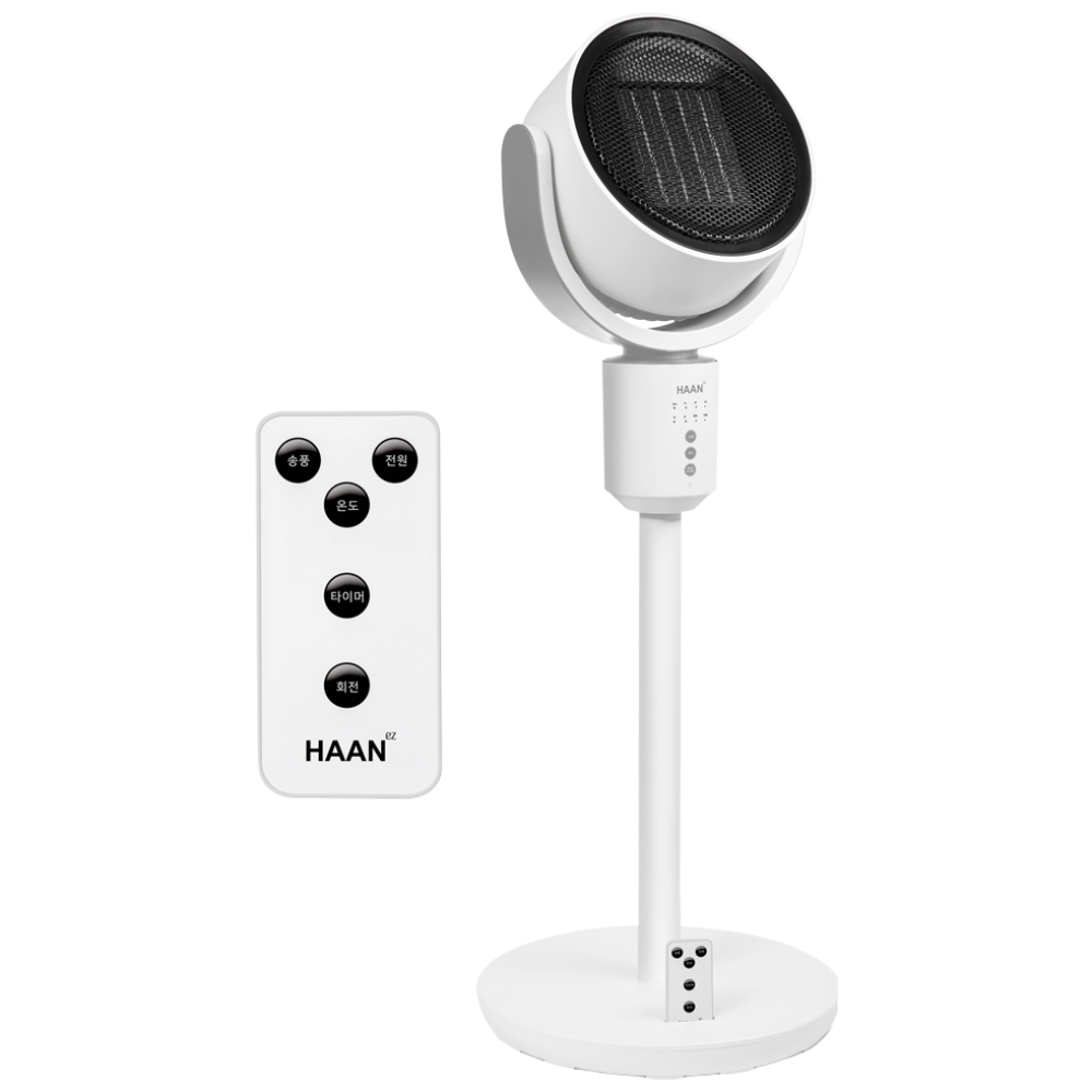 한경희 초절전 무소음 써큘레이터형 PTC 전기 히터 리모컨 스탠드형 온풍기, 단품 79,400원