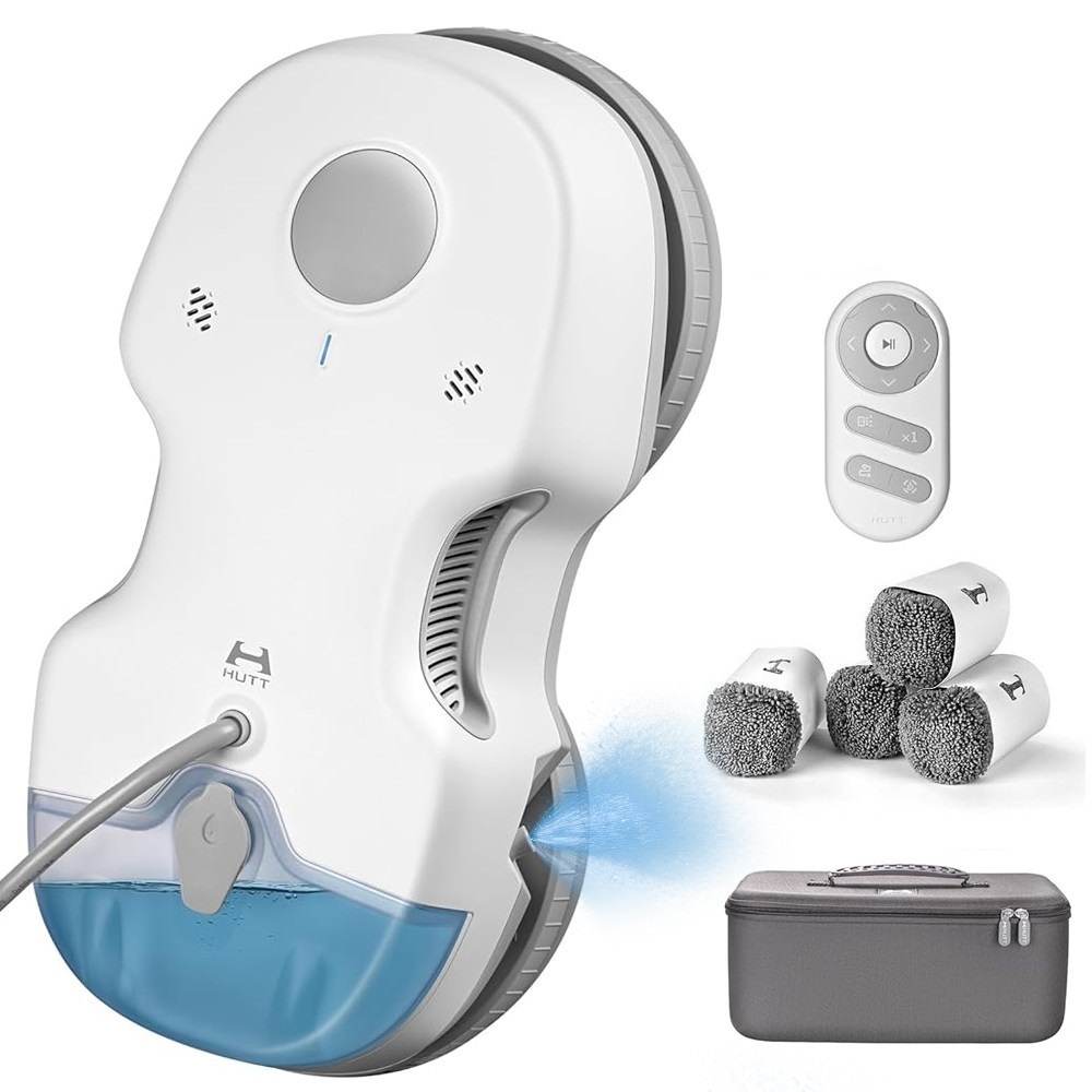 HUTT 창문 로봇청소기 베란다 아파트 유리창 이중창 청소 창문닦이 자동 분수 초강흡입력 +리필걸레세트 246,900원