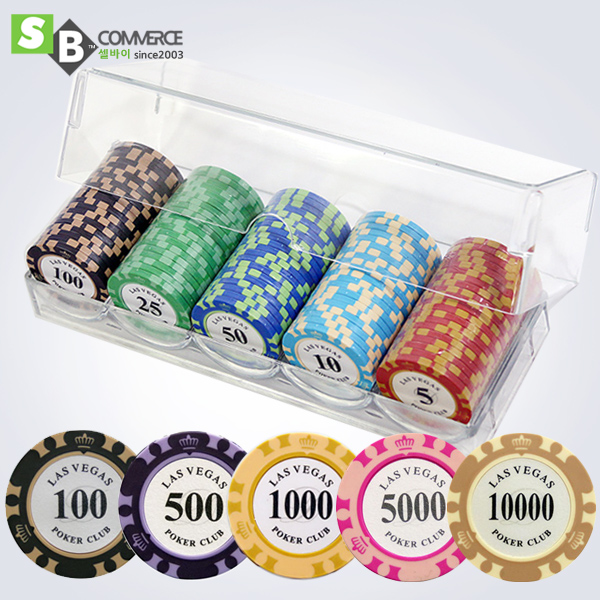 경기용 14g 카지노칩 데칼클레이 하이원100P 케이스포함 15,000원