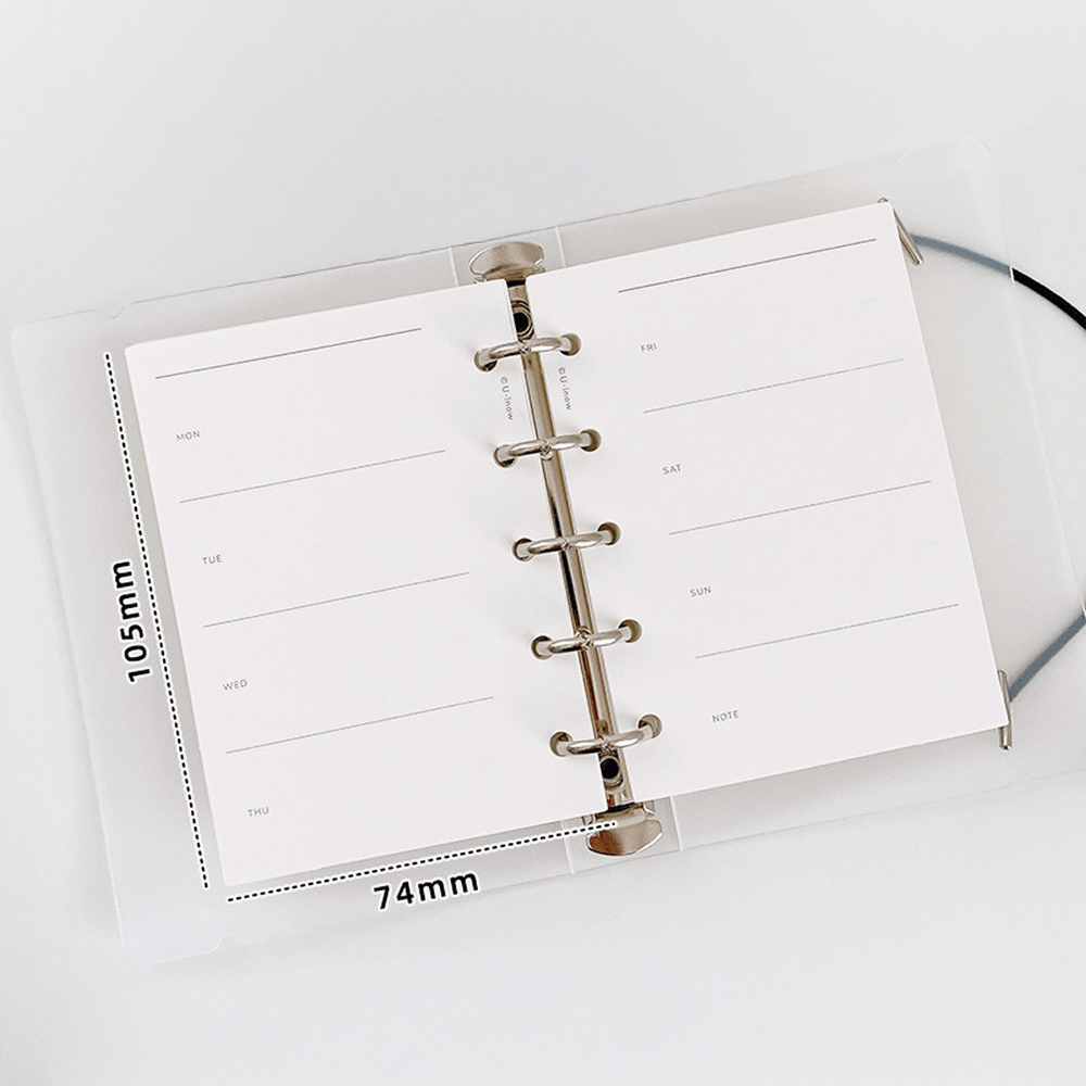 M5 5공 다이어리 고급 위클리 주간 속지 내지 50매, 1세트, 50매 6,000원