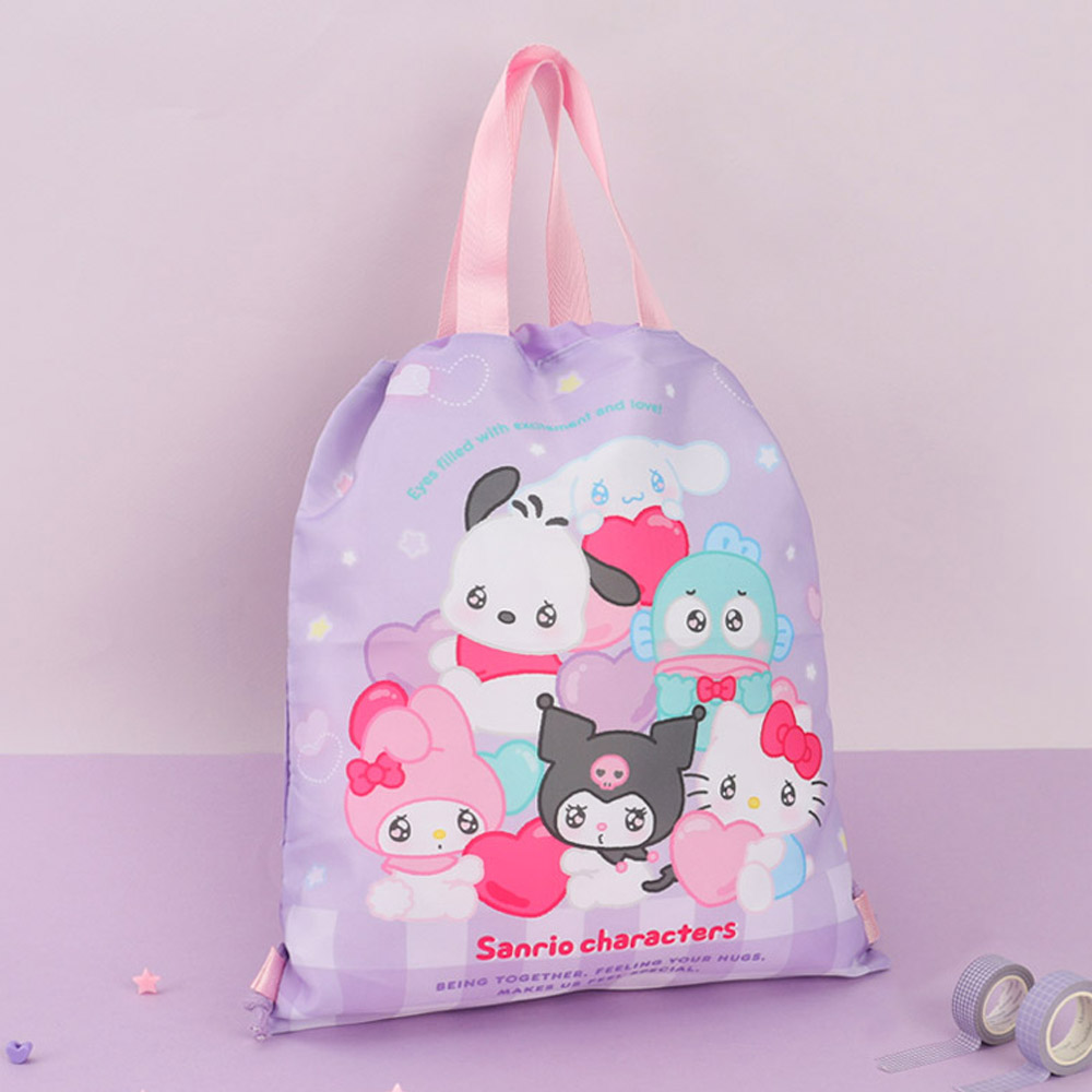 산리오 캐릭터즈 프렌즈 에모큥 조크 조리개 보조가방 실내화가방 11,500원