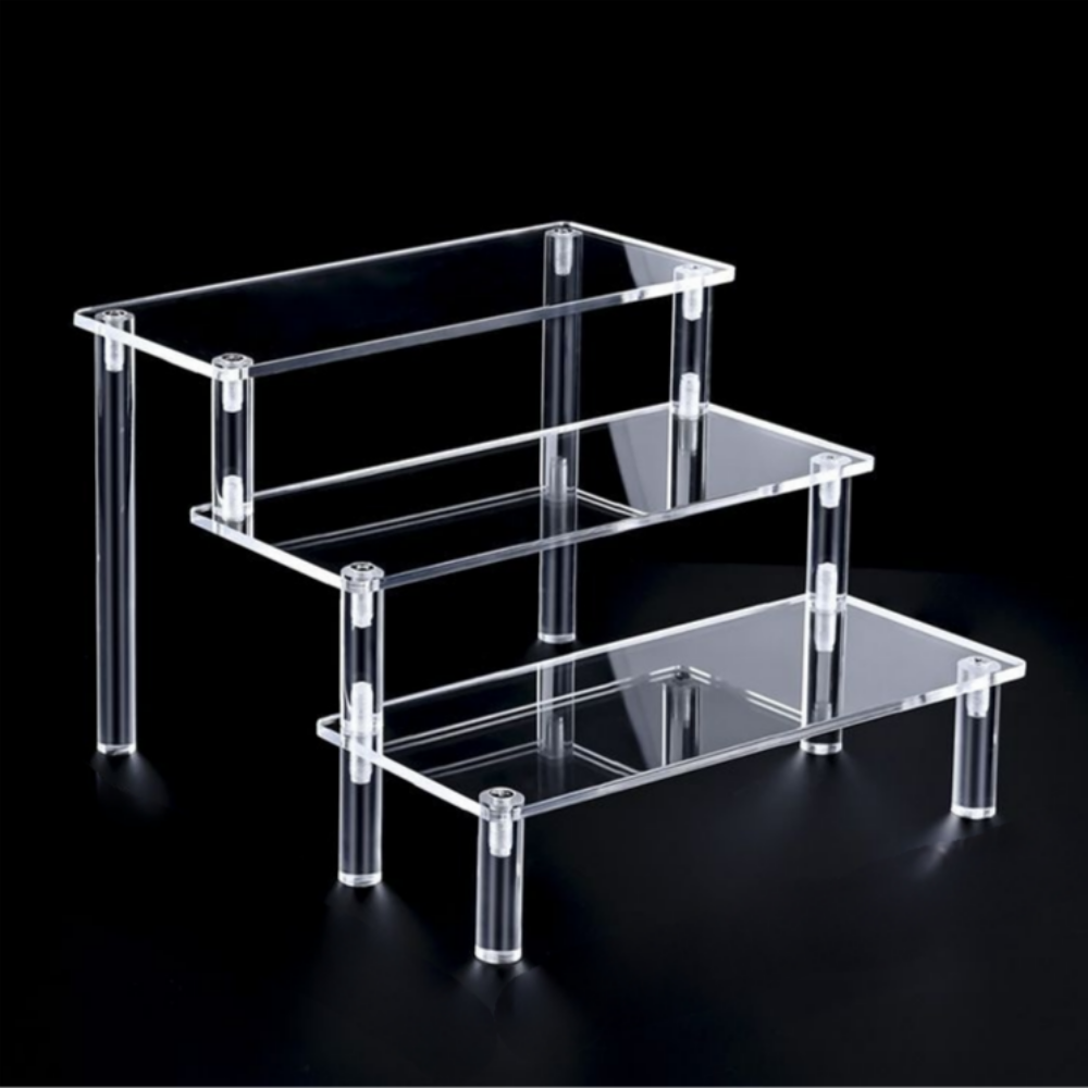 계단형 아크릴 피규어 전시 3단 진열대 20cm, 단일색상, 1개 7,600원