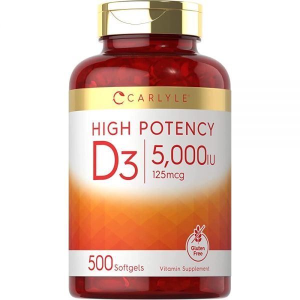 Carlyle Vitamin D3 5000 IU/125mcg x500 Softgels 32,100원
