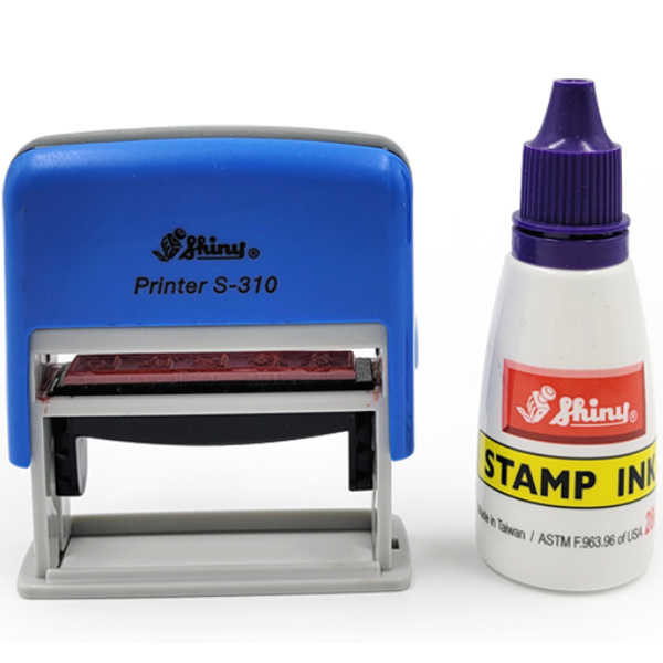 Shiny 자동 만년스탬프 원본대조필 S-310 + 케이스 + 전용잉크 28ml 세트 10,600원