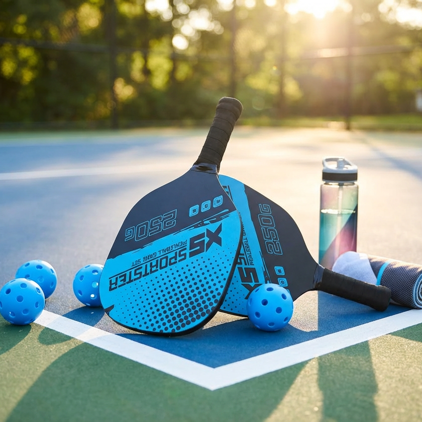 피클볼 4볼 2패들 패드 라켓 2인 세트 스포츠, 그린, 1개 26,900원