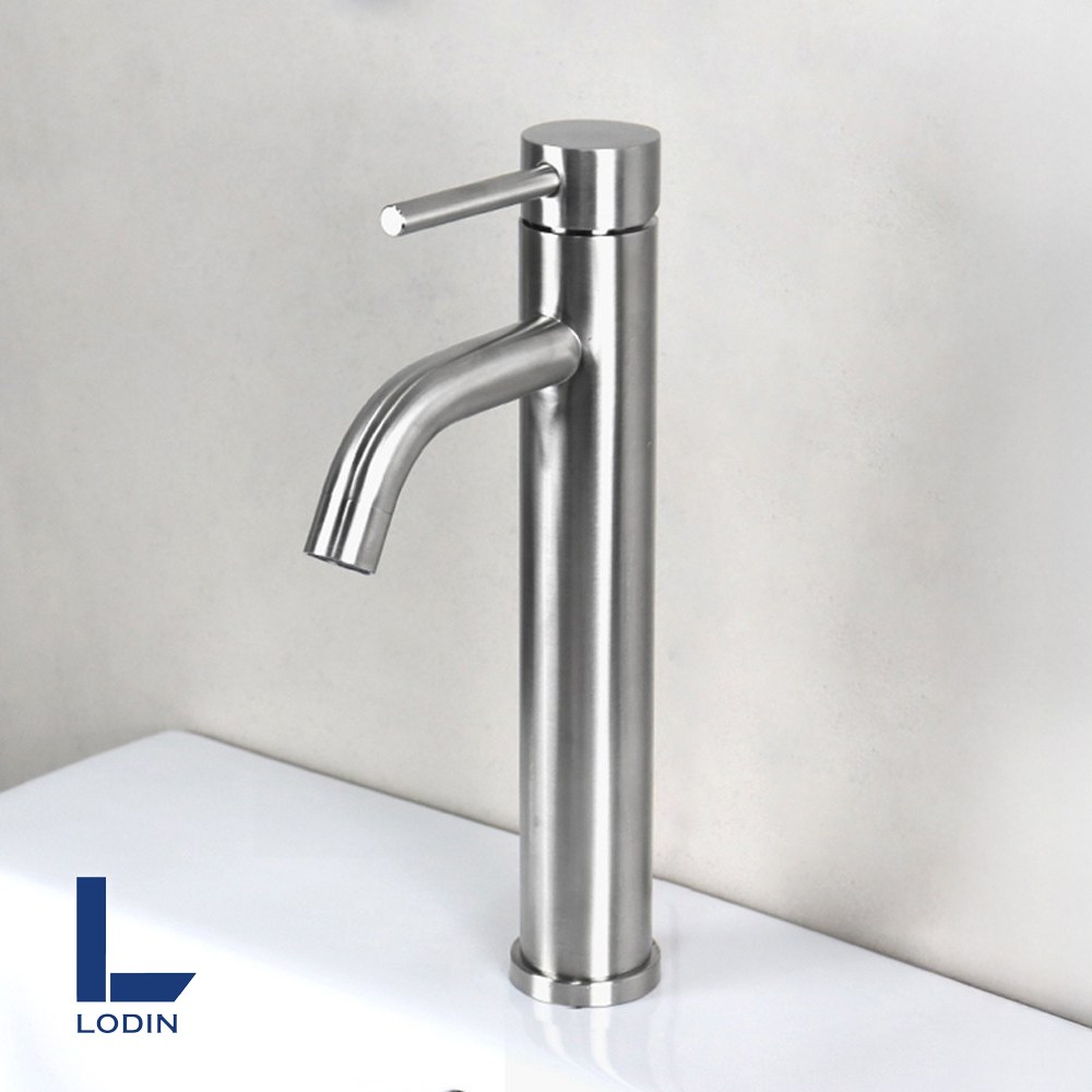 로딘 탑볼 세면대 수전 무광 스텐304 원홀 세면 수전 욕실 수도꼭지 N-132, 1개 43,000원