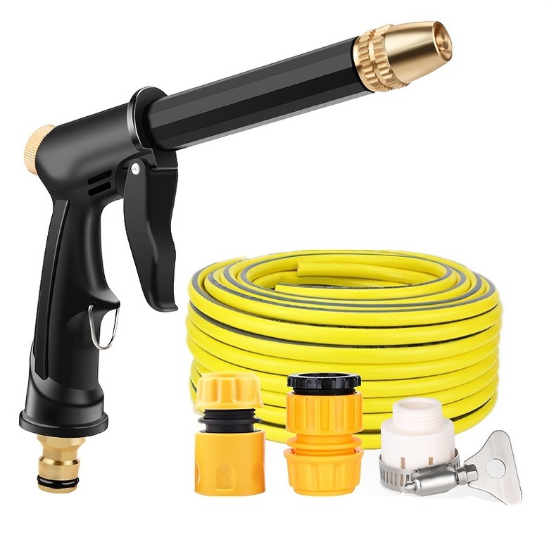 스프레이 건 커넥터 세트가있는 5m 휴대용 고압 세차 호스 자동차 바닥 유리 및 꽃에 물을주기위한 내구성 16,500원