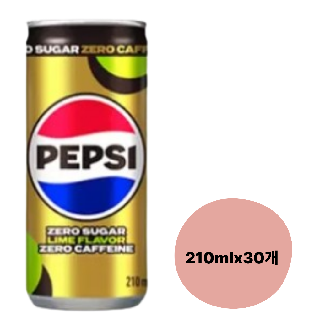 펩시 제로슈거 라임향 제로카페인 210ml, 30개, 210ml 22,300원